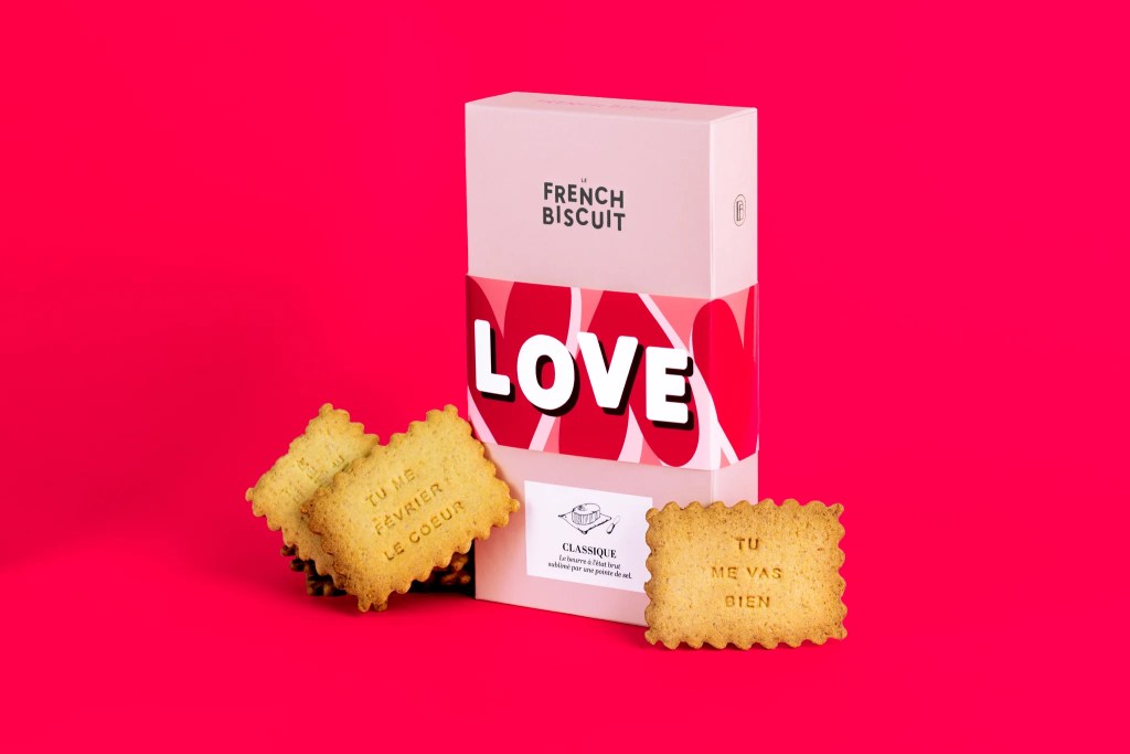 Biscuit Saint Valentin LOVE